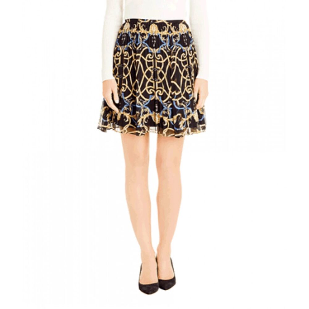 J McLaughlin 100% Silk Pleated Skirt Womens 8. Dellen Silk Skirt